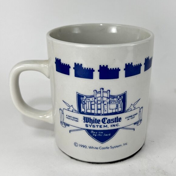 Vtg White Castle Ceramic Coffee Mug Cup 10oz Burger Restaurant Souvenir 90s - Picture 5 of 10